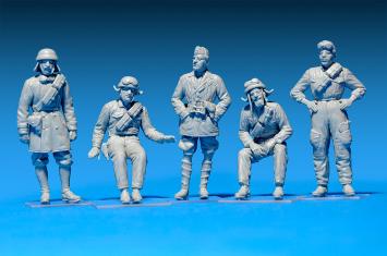 MiniArt 35500 Italian Tank Crew Resin Heads 
