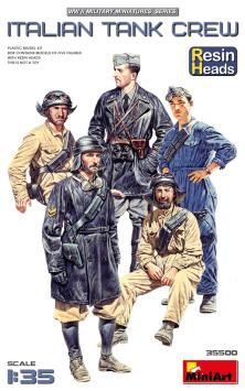 MiniArt 35500 Italian Tank Crew Resin Heads 