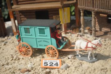 Timpo Toys O.524 Jail carriage with coachman, 2nd version 