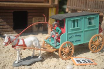 Timpo Toys O.535 Jail carriage with coachman, 2nd version