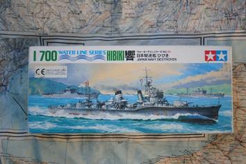 Tamiya WL.D052 Japan Navy Destroyer Hibiki 響 Water Line Series