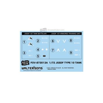 Forces of Valor 873013A JGSDF Type 10 1st Tank Battalion