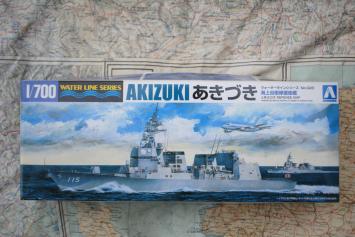 Aoshima 007877 JMSDF Defense Ship Akizuki - Water Line Series No. 023 