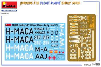 MiniArt 48004 Junkers F13 Float Plane Early Prod