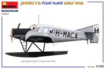 MiniArt 48004 Junkers F13 Float Plane Early Prod