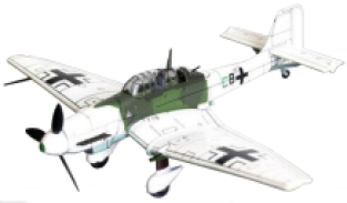 ATLAS 10139 Junkers Ju 87 D-5 STUKA Dive-Bomber 'Winter Camouflage 1944'