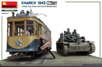 MiniArt 36067 Kharkiv 1943 - Tramway, StuG III Ausf G with Crew & Panzergrenadiers Big Set
