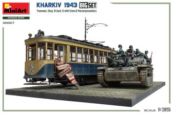 MiniArt 36067 Kharkiv 1943 - Tramway, StuG III Ausf G with Crew & Panzergrenadiers Big Set