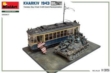 MiniArt 36067 Kharkiv 1943 - Tramway, StuG III Ausf G with Crew & Panzergrenadiers Big Set