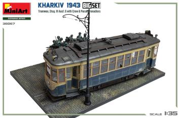 MiniArt 36067 Kharkiv 1943 - Tramway, StuG III Ausf G with Crew & Panzergrenadiers Big Set