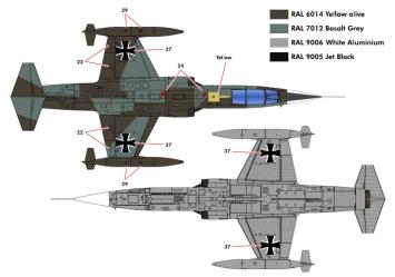 Kinetic K48083 Lockheed F-104G Starfighter 'Luftwaffe Starfighter'