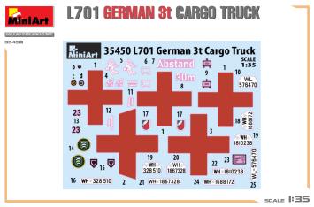 MiniArt 35450 L701 German 3t Cargo Truck