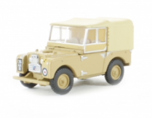 Oxford 76LAN180008 Land Rover Series 1 80' Canvas '34th Light AA Regiment, RAF Firdan' 