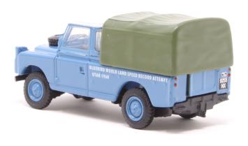 Oxford 76LAN2020 Land Rover Series 2 LWB Canvas Bluebird Land Speed Record 1960