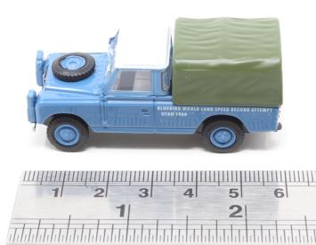 Oxford 76LAN2020 Land Rover Series 2 LWB Canvas Bluebird Land Speed Record 1960