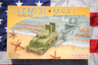 Dragon 7516 LCM(3) Landing Craft + M4A1 Sherman with Deep Wading Kit