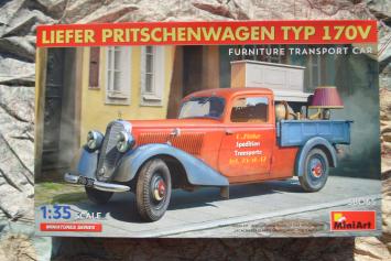 MiniArt 38065 Liefer Pritschenwagen Typ 170V Furniture Transport Car