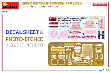 MiniArt 38065 Liefer Pritschenwagen Typ 170V Furniture Transport Car