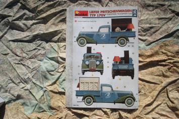 MiniArt 38065 Liefer Pritschenwagen Typ 170V Furniture Transport Car