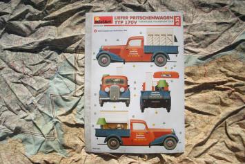 MiniArt 38065 Liefer Pritschenwagen Typ 170V Furniture Transport Car