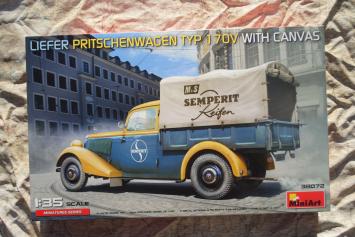 MiniArt 38072 Liefer Pritschenwagen Typ 170V with Canvas