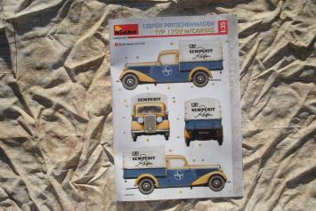 MiniArt 38072 Liefer Pritschenwagen Typ 170V with Canvas