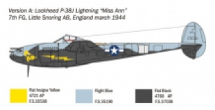 Italeri 1446 Lockheed Martin P-38J Lightning