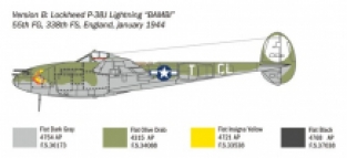 Italeri 1446 Lockheed Martin P-38J Lightning