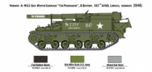 Italeri 7076 M12 Gun Motor Carriage