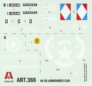 Italeri 366 M-20 SCOUT CAR