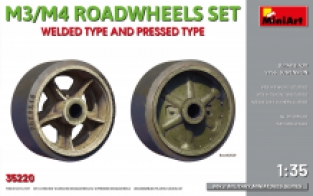 Mini Art 35220 M3/M4 ROADWHEELS SET Welde Type and Pressed Type