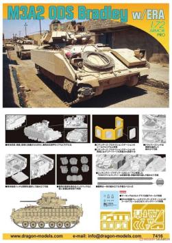 Dragon 7416 M3A2 ODS Bradley with ERA