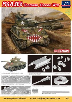 Dragon 7570 M4A3E8 Sherman Korean War