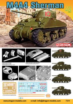Dragon 7311 M4A4 Sherman (w/printed bonus, vinyl tracks & reduced PE)