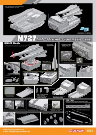 Dragon 3583 M727 MIM-23 Tracked Guided Missile Carrier