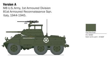 Italeri 25759 M8 Greyhound M20