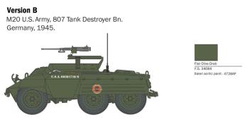 Italeri 25759 M8 Greyhound M20