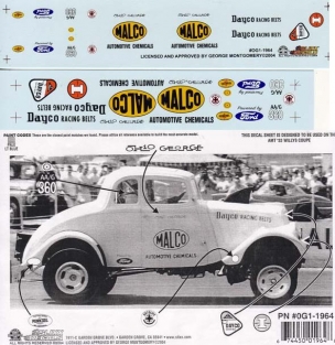 POL890  1933 WILLYS GASSER OHIO GEORGE