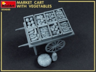 Mini Art 35623 MARKET CART with VEGETABLES