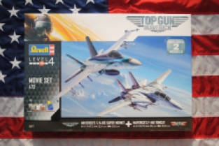 Revell 05677 Maverick's F/A-18E SUPER HORNET 'Top Gun' + Maverick's F-14A TOMCAT 'Top Gun'