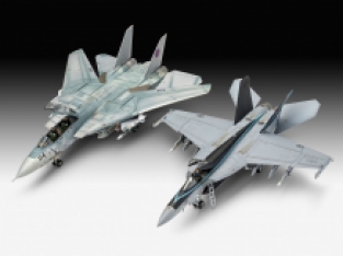 Revell 05677 Maverick's F/A-18E SUPER HORNET 'Top Gun' + Maverick's F-14A TOMCAT 'Top Gun'