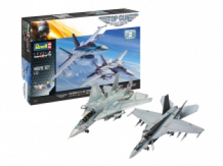 Revell 05677 Maverick's F/A-18E SUPER HORNET 'Top Gun' + Maverick's F-14A TOMCAT 'Top Gun'