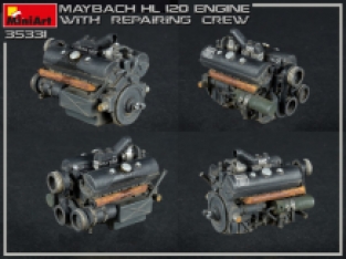 Mini Art 35331 MAYBACH HL 120 ENGINE for PANZER III/IV FAMILY with REPAIR CREW