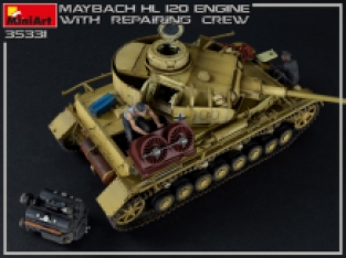 Mini Art 35331 MAYBACH HL 120 ENGINE for PANZER III/IV FAMILY with REPAIR CREW