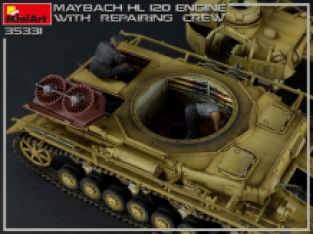 Mini Art 35331 MAYBACH HL 120 ENGINE for PANZER III/IV FAMILY with REPAIR CREW