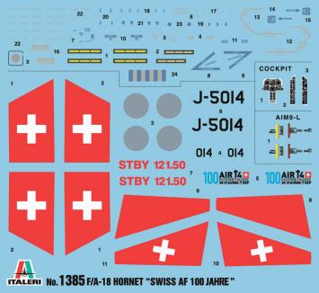 Italeri 1385 McDonnell Douglas F/A-18C Hornet 'Swiss Air Force'