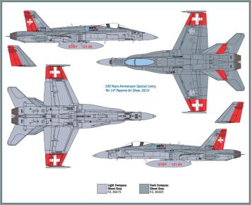 Italeri 1385 McDonnell Douglas F/A-18C Hornet 'Swiss Air Force'