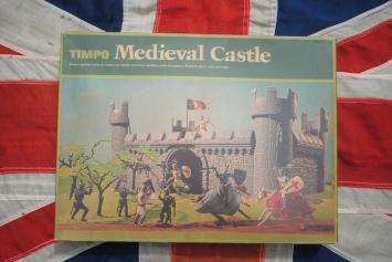 Timpo Toys 1802 Medieval Castle 'with Crusaders, Black Knights and oak trees'