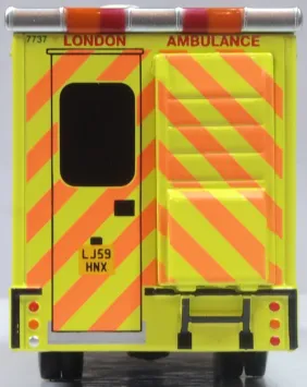 Oxford 76MA007 Mercedes Ambulance London Ambulance Service 'Remembrance Day'