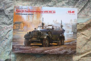 ICM 72473 Mercedes Benz Typ G4 ’Partisanenwagen‘ Staff Car with MG 34